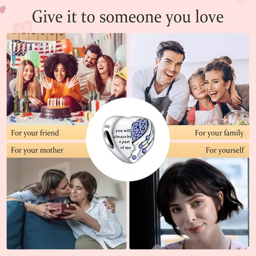 Miniatura 6 de Annmors Charms for Bracelets Family Animal Safety Chains Nature Dangle for Women Bracelets & Necklace Pendant