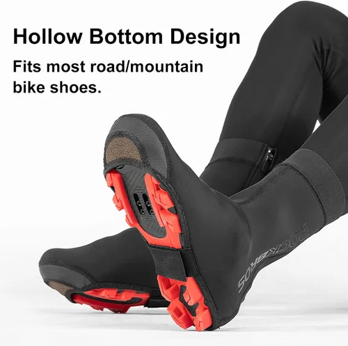 Miniatura 5 de ROCKBROS Fundas para Zapatos de Ciclismo, Calentadores de Zapatos para Bicicleta, Resistente al Agua y al Viento, Sobrezapatos para Bicicleta