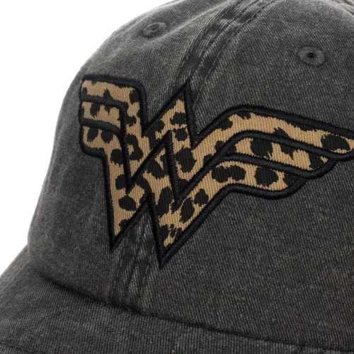 Miniatura 6 de Bioworld Wonder Woman - Sombrero de papá con logotipo de leopardo y superhéroe para mujer