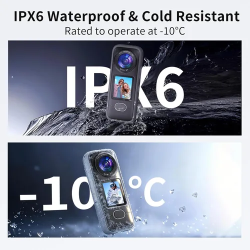 Miniatura 7 de Cámara de acción 4K, 3.5 horas de duración de la batería, grabación manos libres, cámara de vlogging portátil IPX6 impermeable con pantalla HD