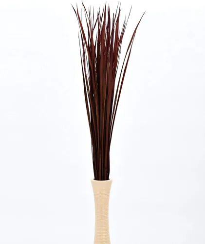 Miniatura 5 de Leewadee Relleno de Jarrón Alto, Tallos de Hierba Natural – 2 Manojos de Ramas de Colores para Jarrones, Ramitas Cuidadosamente Secas para Burdeos