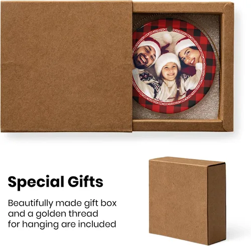 Miniatura 3 de Adornos de Navidad personalizados, adorno con foto personalizada, nuestro primer árbol de Navidad colgante 2023, decoración regalo para Navidad