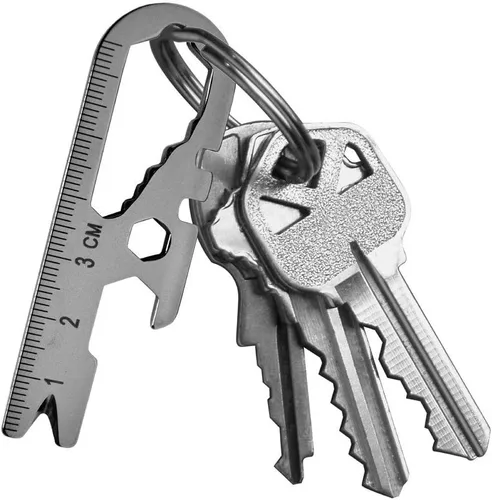 Miniatura 3 de SWISS+TECH ST67129 Llave Inglesa Micro 14-en-1 Multiherramienta, Construcción de Acero Inoxidable, Para Llavero, Auto, Camping, Ferretería