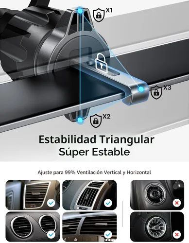 Miniatura 7 de LISEN Soporte magnético para teléfono MagSafe para automóvil, accesorios de automóvil para mujeres y hombres [2025 Ultra], soporte magnético