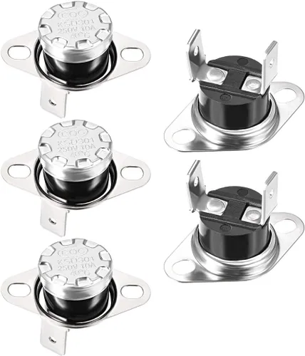 Miniatura 6 de uxcell KSD301 Termostato 104.0 °F/104°F 10A N.C Ajustar interruptor de temperatura de disco rápido para microondas, horno, cafetera 2 piezas