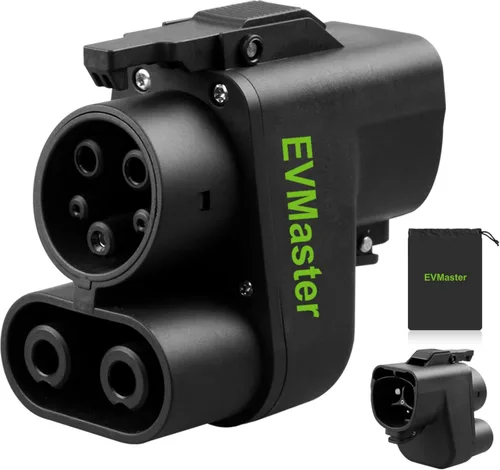Adaptador de carga NACS a CCS1 EV – Carga rápida de 500A/1000 V CC para Tesla, Rivian, Ford, GM – Convertidor NACS a CCS1 para supercargador Tesla –