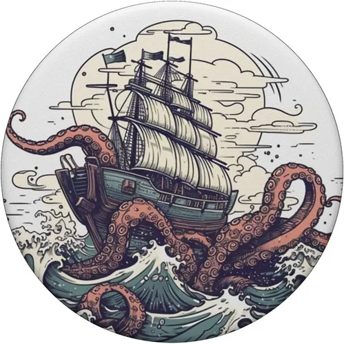Miniatura 3 de PopSockets de pulpo Kraken de Sea Monster intercambiables PopGrip