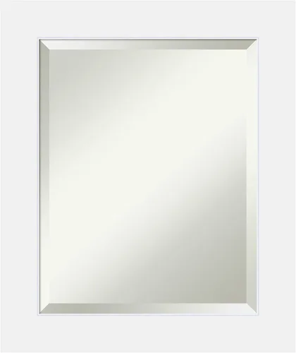 Miniatura 15 de Amanti Art Espejo de baño de madera, espejo de pared blanco Corvino para usar como espejo de tocador de baño sobre el fregadero (27 x 33 pulgadas)