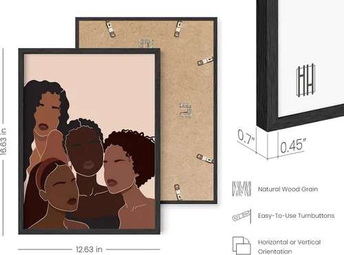 Miniatura 3 de HAUS AND HUES Pintura de mujeres afroamericanas para paredes, arte africano, arte de pared, arte de pared de mujeres negras, pinturas artísticas