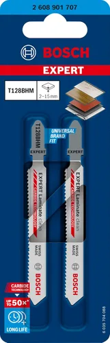 Miniatura 2 de Bosch 2X Expert T128BHM - Hoja de sierra de calar laminada