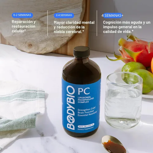 Miniatura 6 de BodyBio PC - Fosfatidilcolina para la salud cerebral, claridad mental, función cognitiva, reparación celular y envejecimiento saludable, suplemento