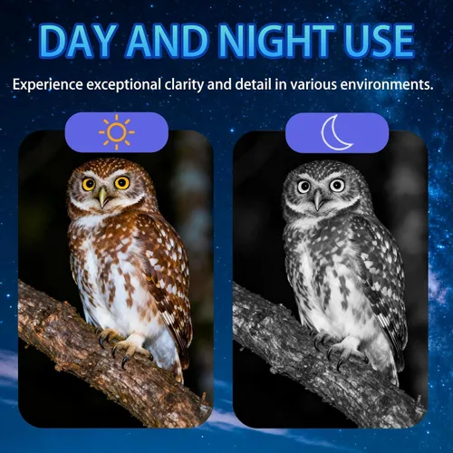 Miniatura 6 de Gafas de visión nocturna y prismáticos de visión nocturna, batería recargable de 4000 mAh, tarjeta de 32 GB, linterna integrada y botones