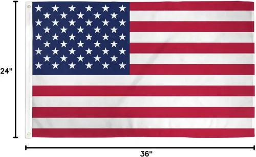 Miniatura 2 de Bandera de poliéster de EE. UU., 2 por 3 pies