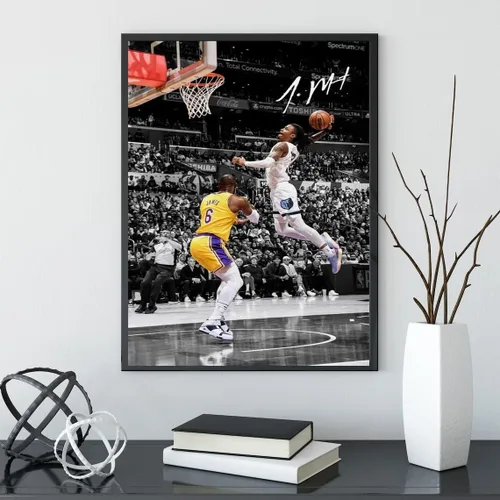 Miniatura 8 de Póster firmado de la superestrella de baloncesto Victor Wembanyama para niños, para la habitación de los fanáticos, decoración de pared, pósteres
