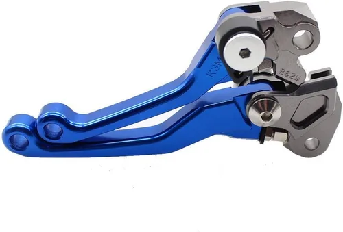 Krace Juego de palancas de freno y embrague CNC para motocicleta todo terreno, compatible con Yamaha YZ65 2018, con agarres de goma de 22 mm de 7/8"