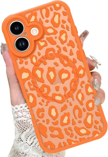 Miniatura 87 de KANGHAR - Funda para iPhone 11 [Compatible con Magsafe] Patrón estampado de leopardo Lindo guepardo Funda protectora magnética para niñas, mujeres