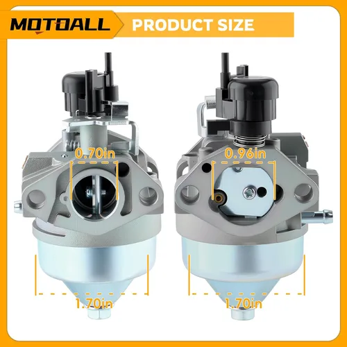 Miniatura 3 de MOTOALL Carburador 16100-Z1L-854 para motores Honda 16100-Z8B-841 GCV160A0 GCV160LA GCV160LA0 HRR216 con kit de juntas de filtro de aire de bujía
