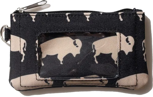 Miniatura 8 de DQL Cartera con tarjetero con estampado de estrellas y cordón, cartera pequeña para tarjetas de crédito para mujer, llavero