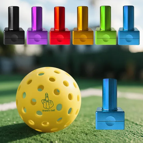 Miniatura 10 de Sello de Pelota de Pickleball Personalizado con Tu Logo Texto Marcador de Pickleball Reutilizable Perfecto para Marcar Tus Pelotas de Pickleball