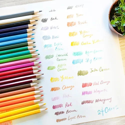 Miniatura 7 de Lápiz de 24 colores BAZIC