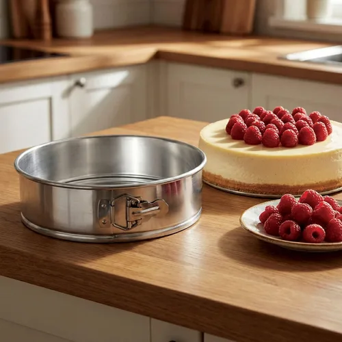 Miniatura 5 de Restaurantware Met Lux - Molde redondo para tartas de 9 pulgadas, 1 molde desmontable – pestillo de liberación inferior extraíble, bandeja