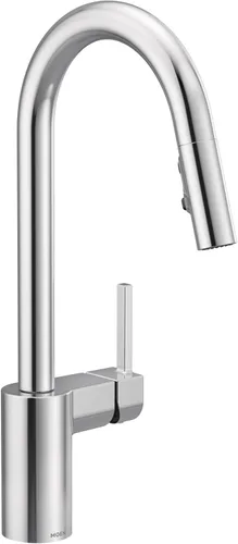 Miniatura 32 de Moen Align Grifo de cocina Motionsense Wave con un solo sensor sin contacto, de un mango de arco alto moderno con acoplamiento de reflejo