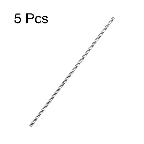 Miniatura 3 de uxcell Varilla redonda sólida de acero inoxidable 304 de 0.118 in x 9.843 in para manualidades de bricolaje - 5 piezas