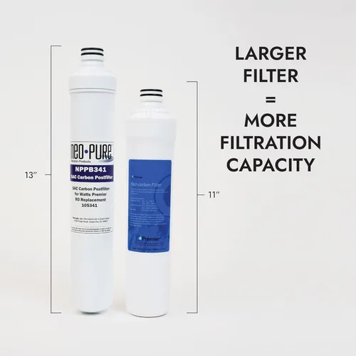 Miniatura 7 de Neo-Pure Kit de repuesto de filtro de agua de ósmosis inversa pura compatible para Watts Premier (kit de repuesto compatible, 4