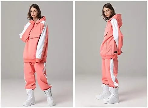 Miniatura 2 de SEARIPE Women Ski Jacket and Pants Set Couples Windproof Ski Suits Mens Waterproof Two Piece Snowsuits for Winter Sports