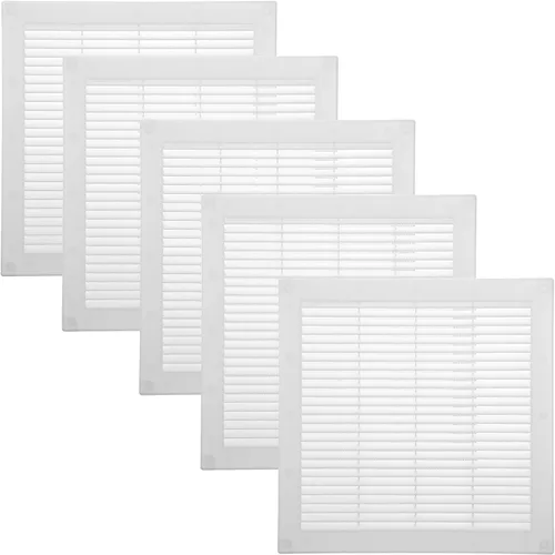 Miniatura 18 de Vent Systems 3 x 3 pulgadas (dimensiones de apertura) - Cubierta de ventilación de plástico blanco Soffit - Rejilla de ventilación cuadrada plana