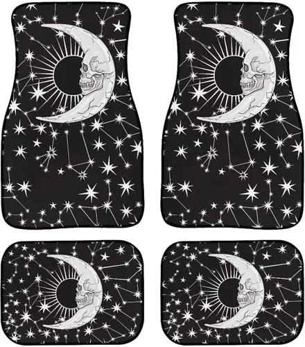 Miniatura 17 de YSTARDREAM Alfombrillas de hongo estrellado para automóvil para todas las estaciones para mujeres y hombres, alfombras de coche estrelladas