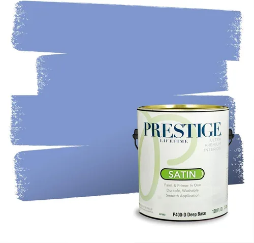 Miniatura 1105 de Pintura Exterior + imprimación PRESTIGE, todo-en-uno, 1 galón, acabado mate, color comparable al Valspar* Royal Gray* VS151-Gris real