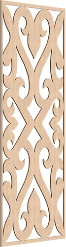 Miniatura 185 de Keene Paneles de pared decorativos de madera con calado, 9 3/8 pulgadas de ancho x 24 3/8 pulgadas de alto x 1/4 de alto, roble rojo rojo (Red Oak)