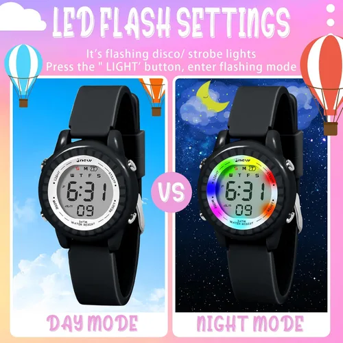 Miniatura 38 de Relojes para niñas y niños, relojes LED impermeables para niños - Los mejores regalos para niños