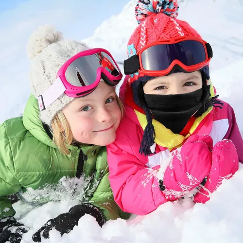 Miniatura 7 de Pasamontañas para niños a prueba de viento, máscara de esquí, capucha, máscara facial, calentador de cuello para clima frío, gorro de invierno