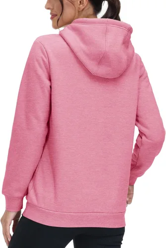 Miniatura 44 de MAGCOMSEN Sudaderas con capucha para mujer, con forro de sherpa, de vellón, para invierno, cálido, pesado, de algodón, con bolsillo