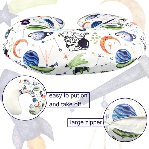 Miniatura 5 de TANOFAR Funda de almohada de lactancia para niño, fundas elásticas para almohada de lactancia, suaves y agradables al tacto, funda de almohada