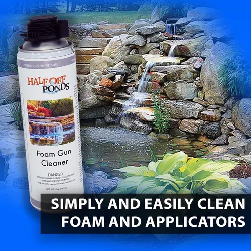 Miniatura 2 de Half Off Ponds Limpiador de pistola de espuma en cascada, disolvente en aerosol de 20 onzas para espuma expansiva y adhesivo sin curar, limpiador