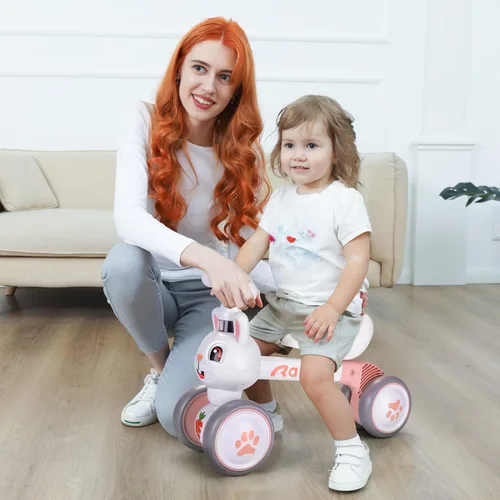 Miniatura 8 de YGJT Juguetes de bicicleta de equilibrio para bebés para niñas de 1 año, regalos de primer cumpleaños para niños de 10 a 36 meses, sin pedal, 4