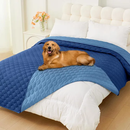Miniatura 43 de Smiry Funda Impermeable para Cama de Perro, Manta Suave Reversible para Mascotas, Lavable a Prueba de Fugas para Gatos y Perros, Funda para Sofá