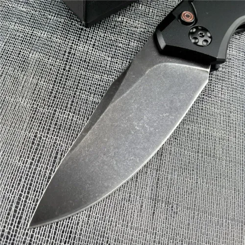 Miniatura 4 de HUAAO Cuchillo plegable de 3.3 '' 9Cr13MoV Hoja de acero T6 Aviación Manijas de aluminio al aire libre EDC Herramientas Navajas de bolsillo con clip