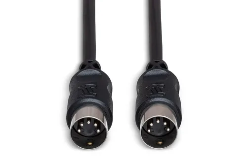 Miniatura 4 de Cable Hosa MID-301BK MIDI DIN de 5 pines a DIN de 5 pines, 1 pie, Negro