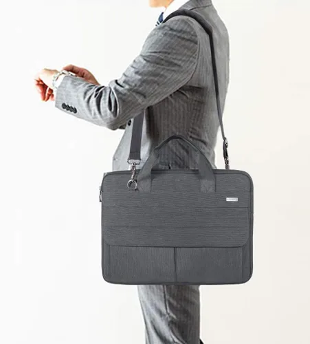 Miniatura 2 de LANDICI - Funda para portátil de 13/14 pulgadas con correa para el hombro, funda delgada impermeable para computadora compatible con MacBook Air