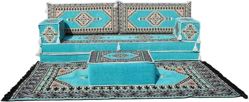 Miniatura 44 de arabicsofa Sofá de piso árabe Jalsa - Sofá tradicional hecho a mano para sala de estar