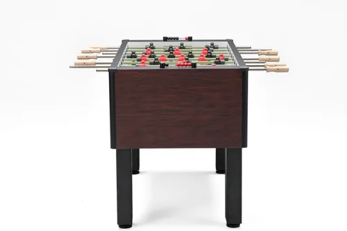 Miniatura 3 de Pro Foos II Deluxe: mesa de futbolín de tamaño reglamentario para adultos, varillas de acero inoxidable y asas de madera