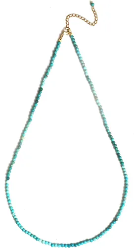 Miniatura 47 de Gempires - Collar de cuentas de piedras naturales hechas a mano, joyería de cristal hipoalergénica de 20 pulgadas, chapado en oro, joyería de moda