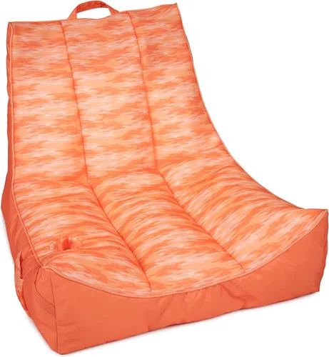 Miniatura 9 de Big Joe Captain's Float - Tumbona para piscina, no necesita inflado, malla de doble cara con rayas náuticas americanas, tela de drenaje rápido, 3