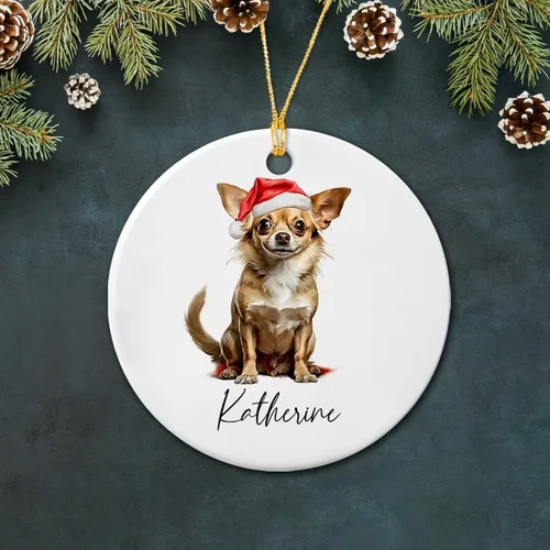 Miniatura 14 de Bichon Frise - Adorno de cerámica de Navidad 2025, adornos personalizados de Bichon Frise regalos para los amantes de los perros, bonito adorno