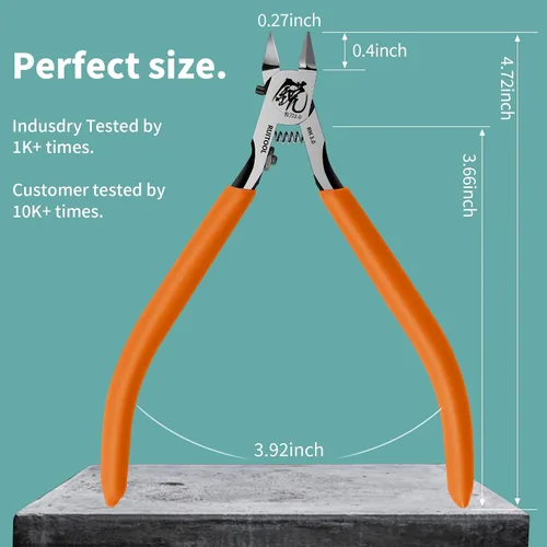 Miniatura 7 de RUITOOL Pinzas de modelo, herramientas de modelo para avanzados para reparar y arreglar modelos de plástico, pinza de modelo de hoja única
