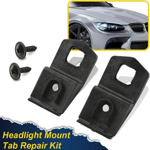 Miniatura 2 de G-PLUS Kit de reparación de lengüeta de montaje de faros compatible con BMW E92 E93 Coupe Convertible 2007-13 2007-13